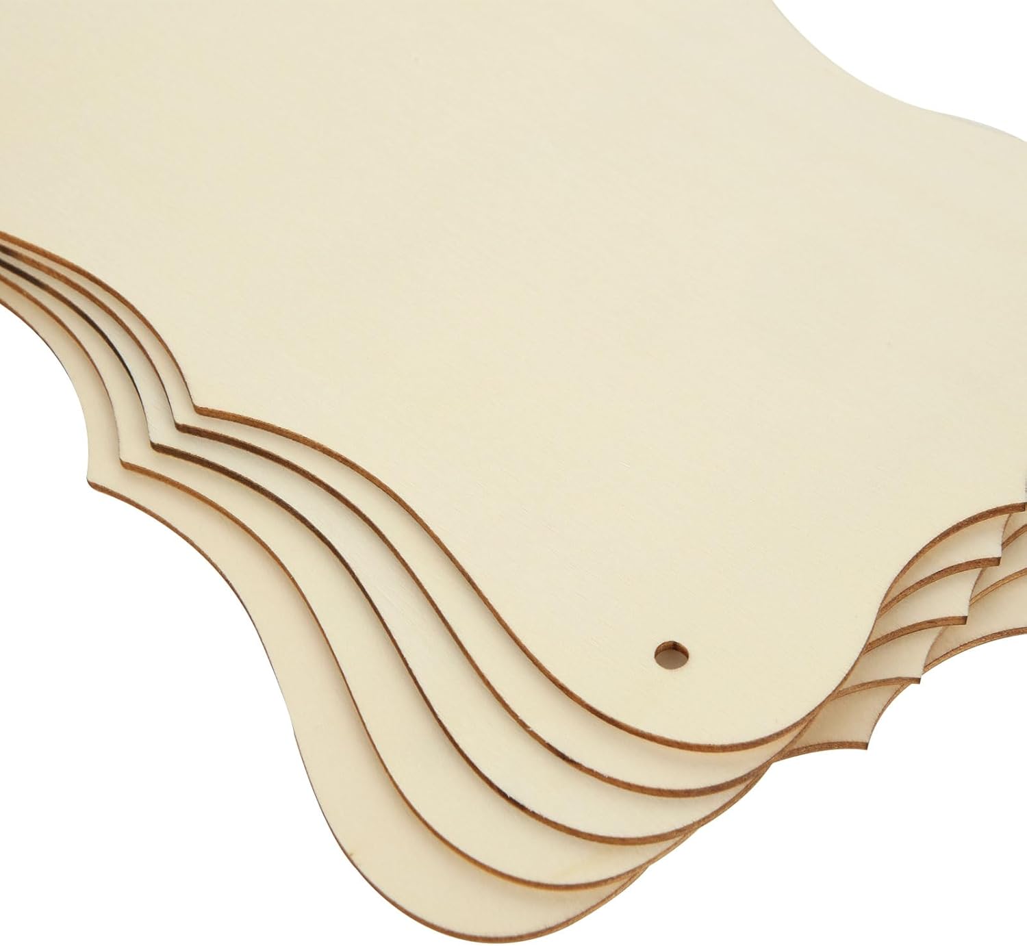 24 letreros de madera sin terminar, letrero de madera en blanco con cuerda de yute, letreros de madera en blanco para decoraciones colgantes,