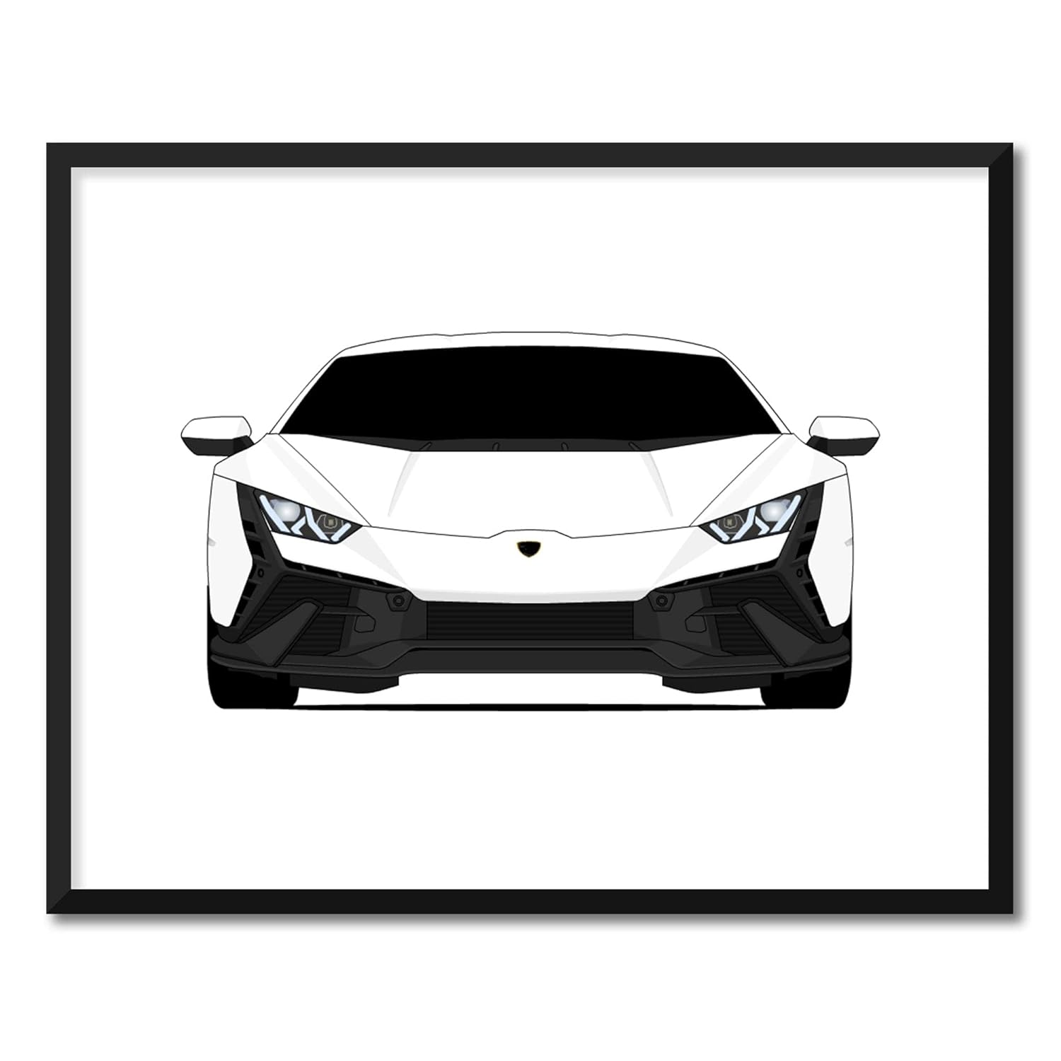 CUSTOMIZABLE COLOR Lamborghini Huracan Tecnica (2022-Present) Inspired Poster Print Wall Art Decor Handmade (Unframed)