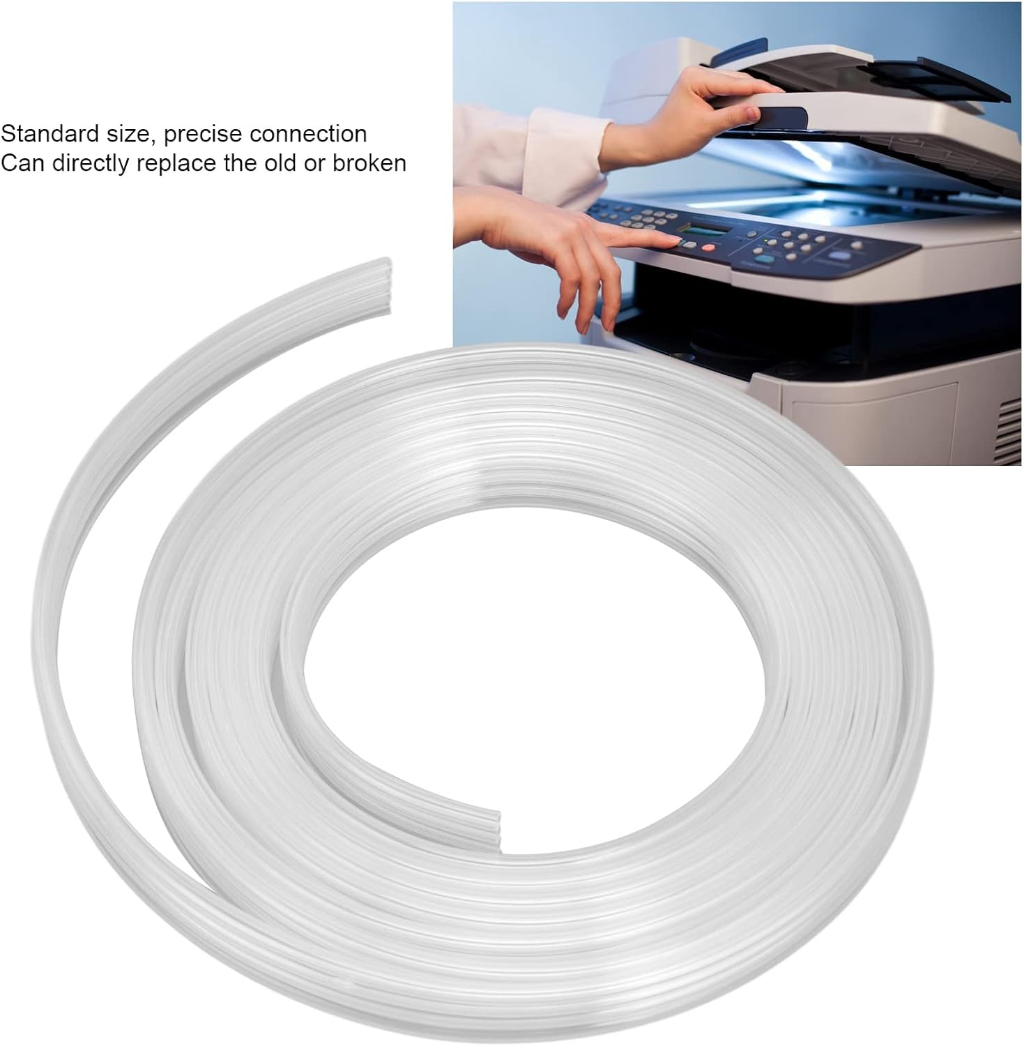 Tubo de tinta de repuesto flexible para impresora UV para foto, tubo de tinta, línea de tinta de impresora (-4 filas)