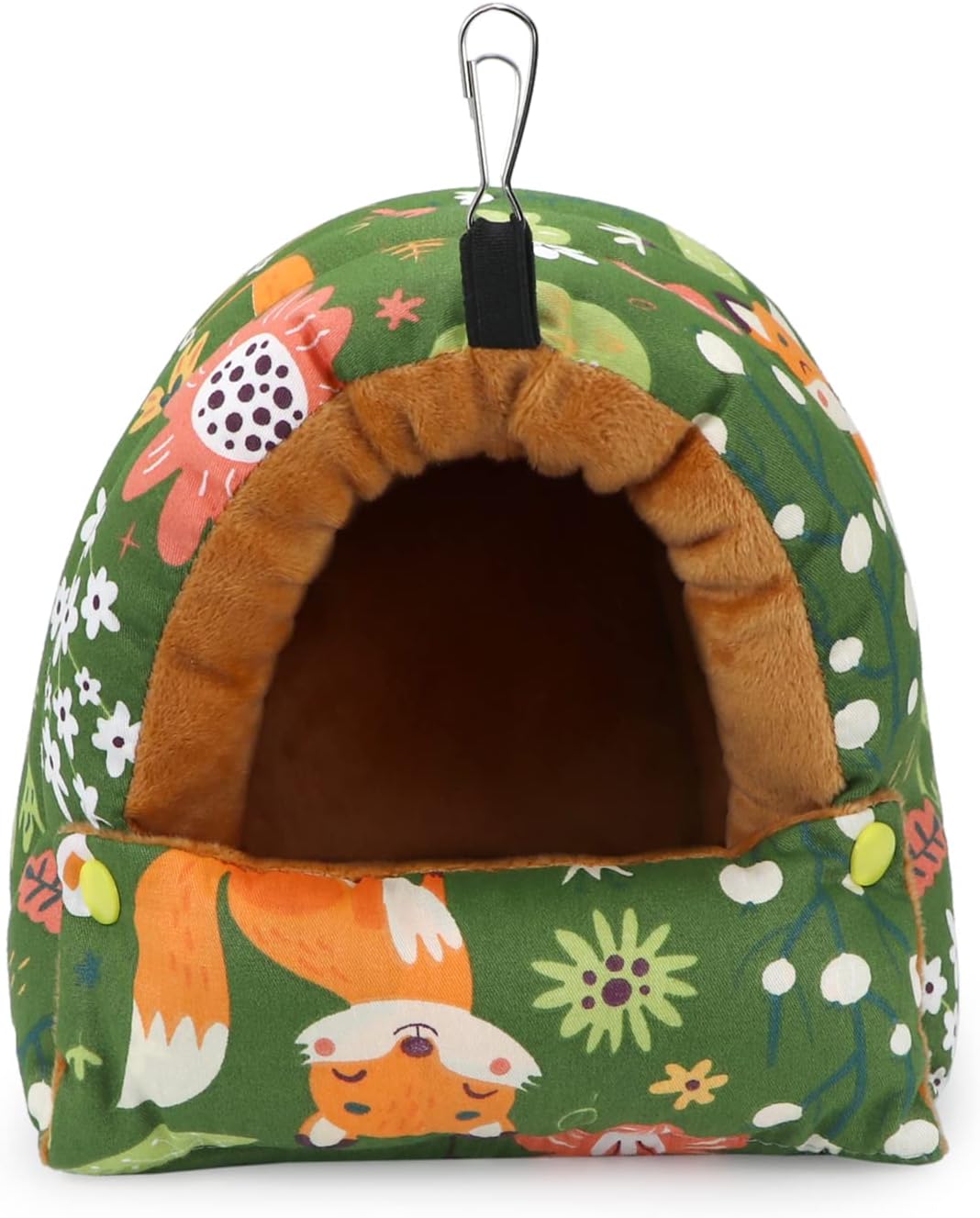 Wontee Casa de nido de pájaros, cálida cabaña para acurrucarse, cama para pájaros, hamaca colgante para loros, periquitos, periquitos, Caique,