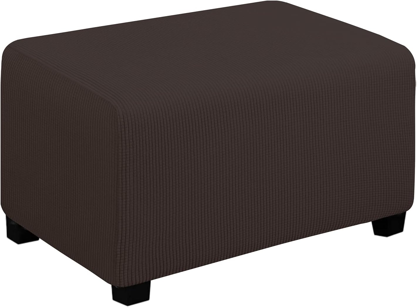 Easy-Going – Funda elástica para taburete otomano, funda protectora para muebles, funda rectangular con parte inferior elástica