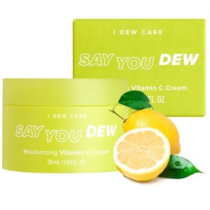I DEW CARE Crema facial – Say You Dew Hidratante de vitamina C con niacinamida, no irritante, hidrata e ilumina la piel, 1.69 onzas líquidas I DEW CARE Crema facial – Say You Dew Hidratante de vitamina C con niacinamida, no irritante, hidrata e ilumina la piel, 1.69 onzas líquidas