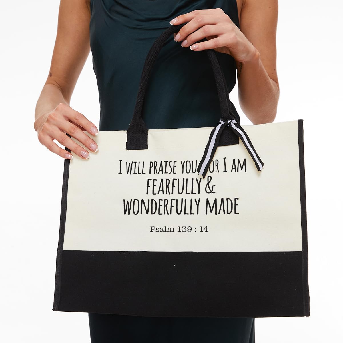Bolsa de mano inspiradora para decoración cristiana, bolsa de Biblia, regalos religiosos espirituales para su hermana, mamá, amigos, esposa, tía,