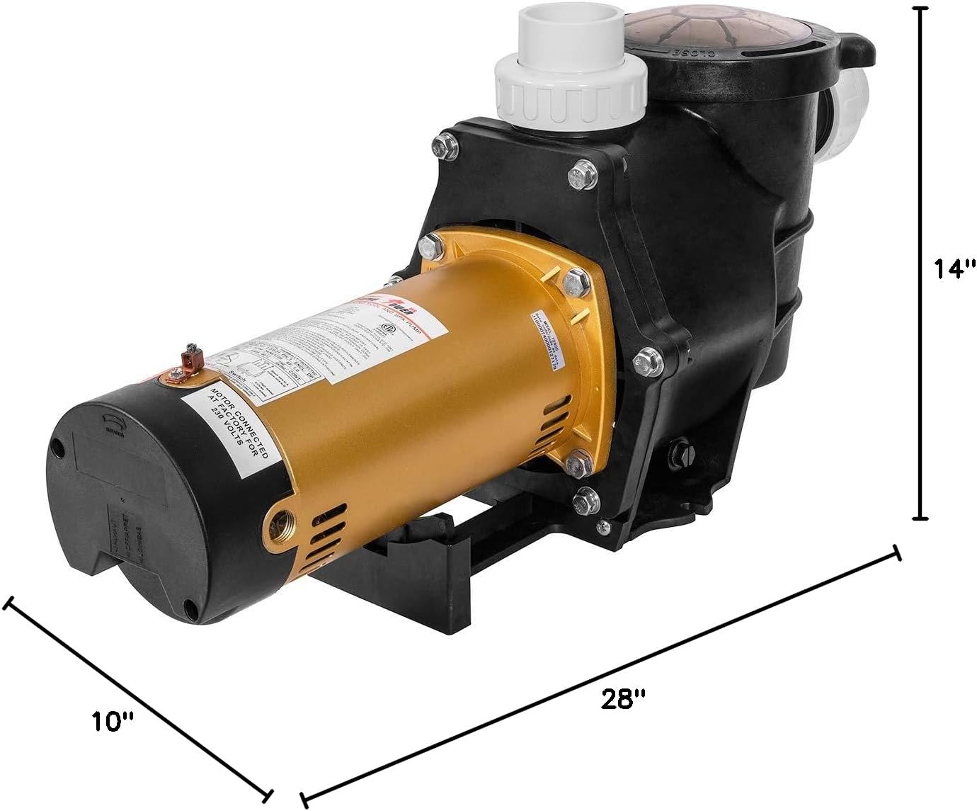 XtremepowerUS 2HP Self Prime InOver Ground Bomba de piscina 2″ NPT Fitting ETL