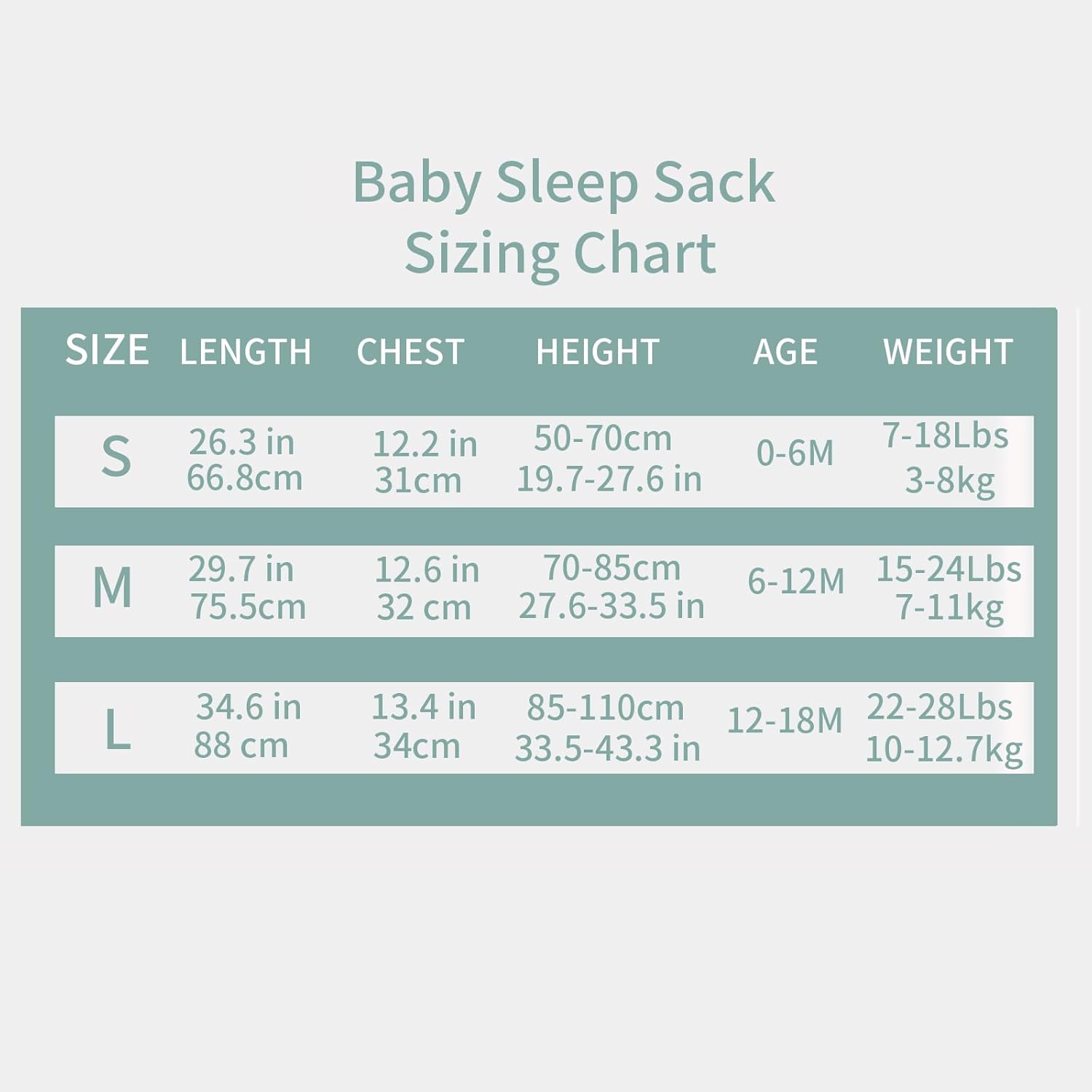 insular Paquete de 2 mantas de algodón para bebé, saco de dormir con cremallera de 2 vías para niños y niñas, unisex