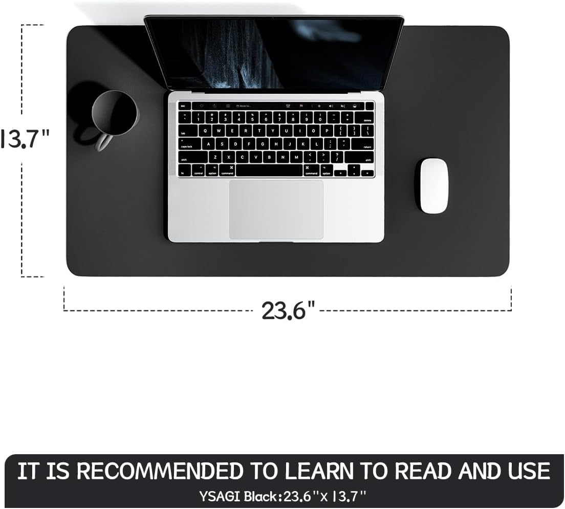 YSAGi tapete antideslizante para computadora, accesorios de escritorio, para laptop, resistente al agua, doble cara, protección para escritorio,