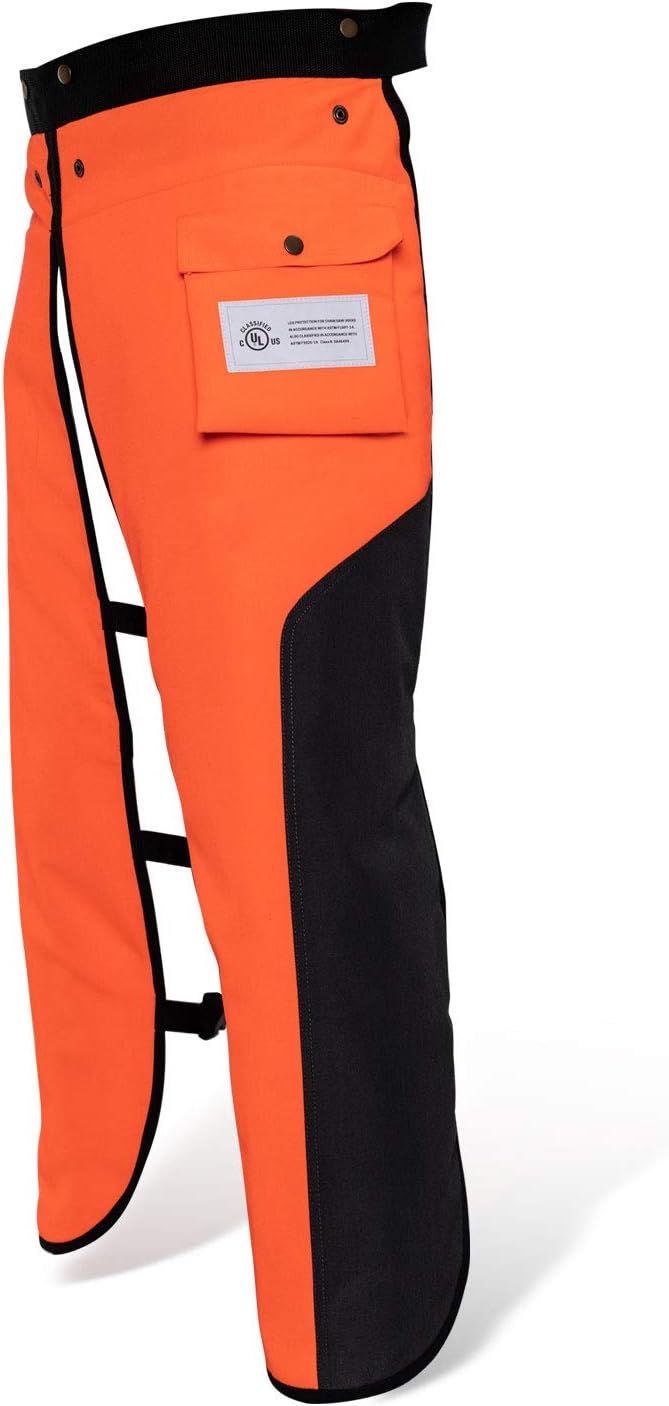 ZELARMAN Delantal de motosierra de 8 capas para hombres y mujeres, leñadores, trabajadores forestales, pantalones de sierra de cadena protectora,