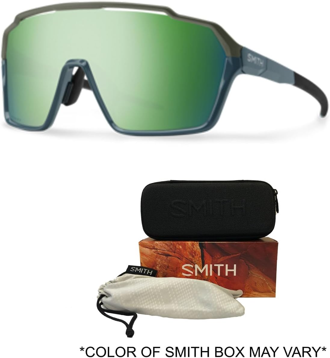 Smith Shift XL Mag Shield – Gafas de sol para hombre y mujer + paquete con kit de gafas de diseño iWear de cortesía
