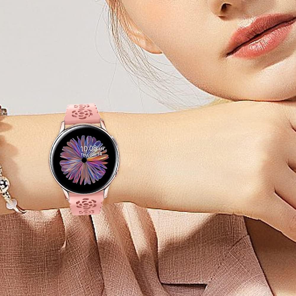 Correas de reloj de silicona de 0.78 pulgadas compatibles con Samsung Galaxy Watch 654 de 1.575 pulgadas, 1.732 pulgadas, Galaxy Watch 6 Classic