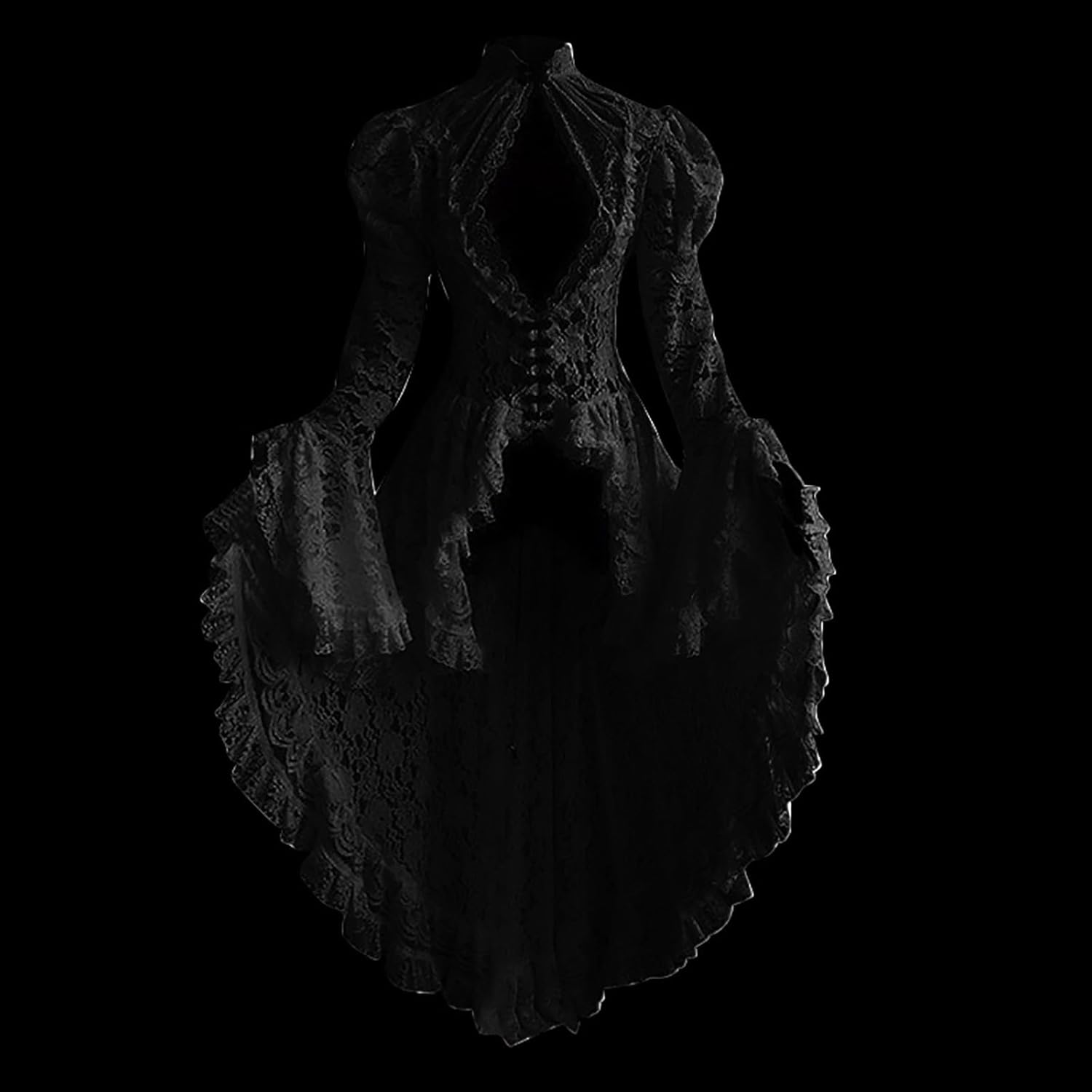 Halloween Costumes for Women Vintage Medieval Renaissance Dress 1800S Victorian Ball Gowns Sexy Lace Steampunk Dress