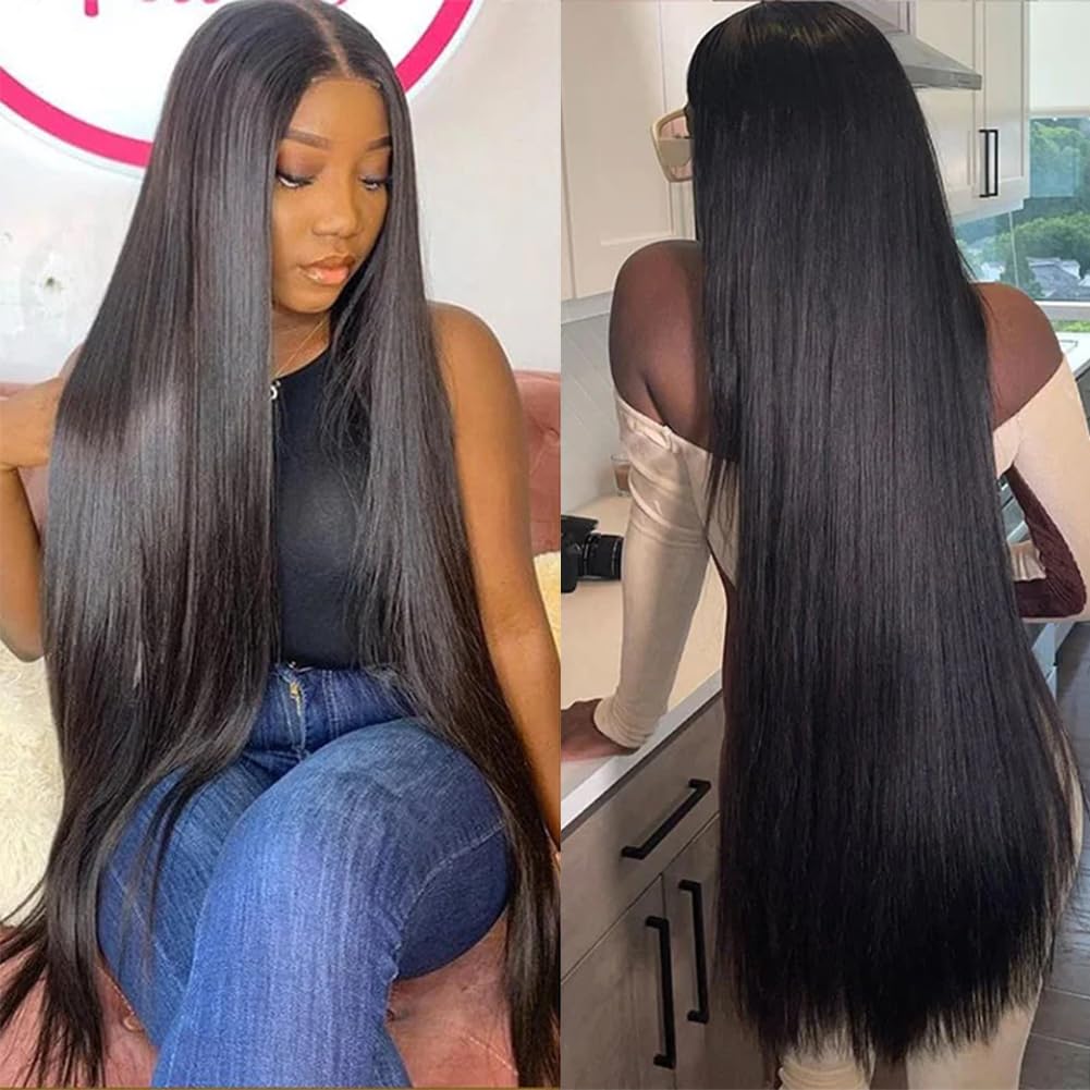 Mironica Paquetes de cabello humano lacio de 24, 26, 28 pulgadas, 3 paquetes de extensiones de cabello humano 12A, cabello humano 100% sin procesar,