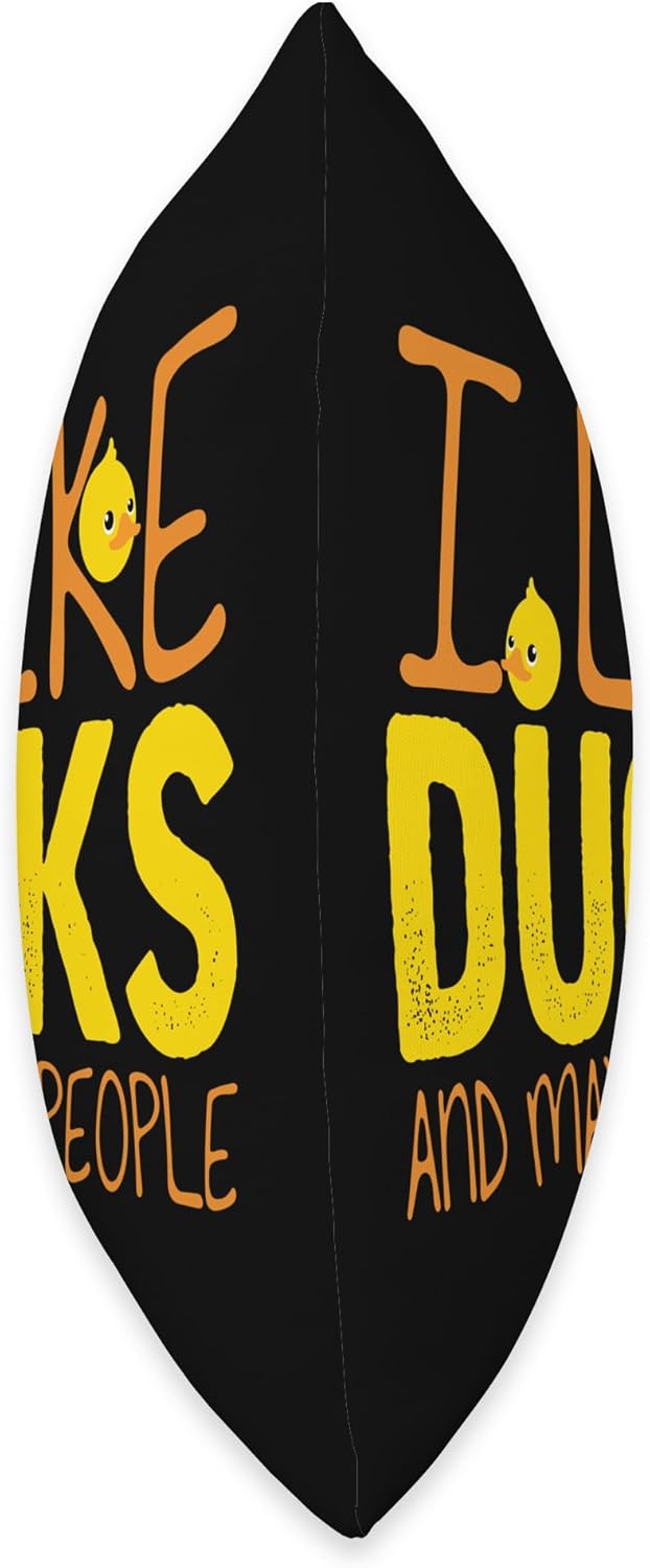 Ente Enten Entenvogel Vögel Vogel Motive Humorous Saying Duck Lover – Almohada (16 x 16 pulgadas), multicolor