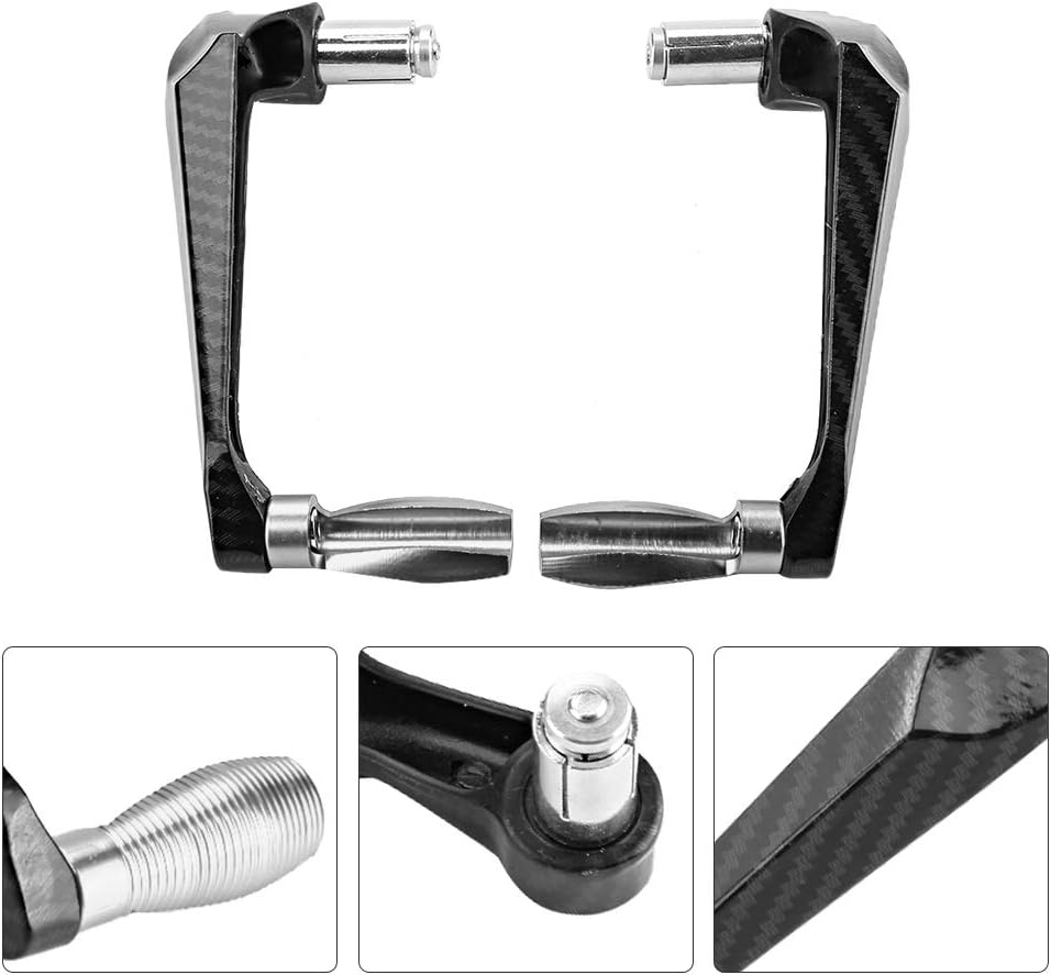 KIMISS Universal 78 in 22mm CNC aluminio manillar freno embrague palanca de mano protector para motocicleta, motocicleta, scooters, coches