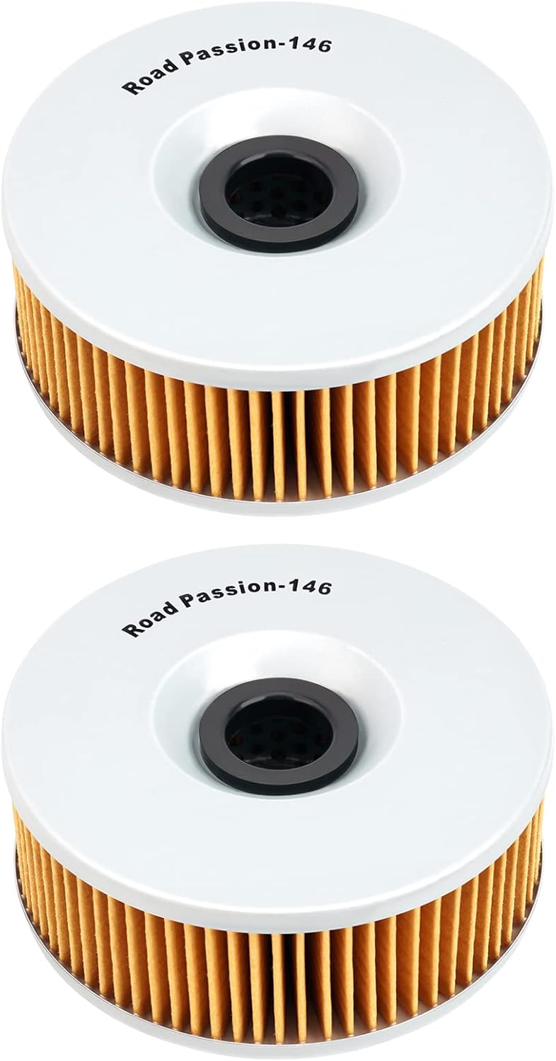 Road Passion – Filtro de aceite para Yamaha VMX1200 V-MAX 1200 1985-1995  XVZ1200 VENTURE ROYALE 1200 1983-1986 (paquete de 2)