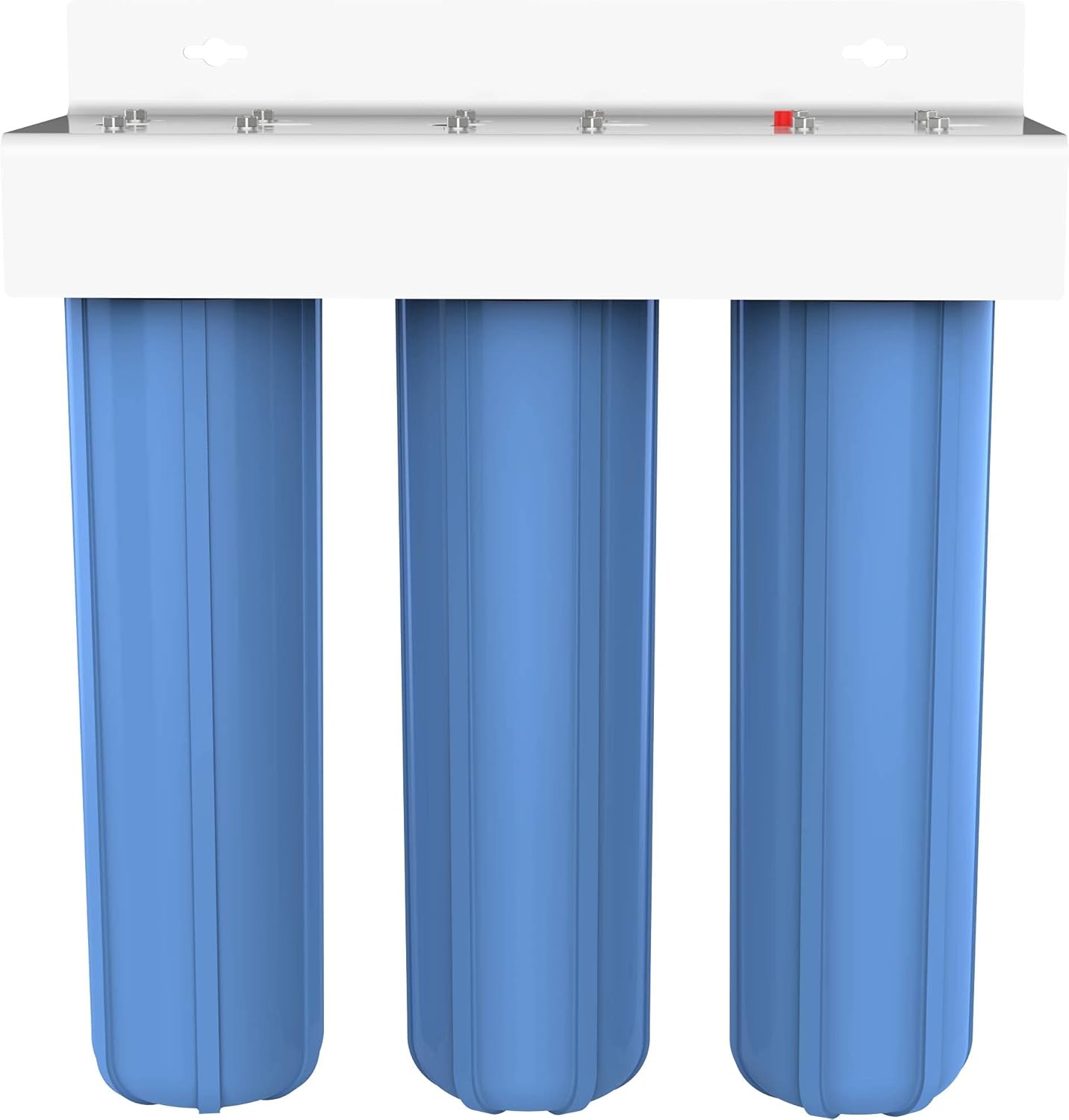 Pentek 160168 BBFS-222 sistema de filtro con 3 carcasas, grande n. 20, 1 unidad, azul