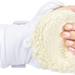 1 par de protectores de palma para contracturas de dedos, protector de palma para zurdos, cómodo cojín de mano con forro de sherpa suave, 1 par de protectores de palma para contracturas de dedos, protector de palma para zurdos, cómodo cojín de mano con forro de sherpa suave,