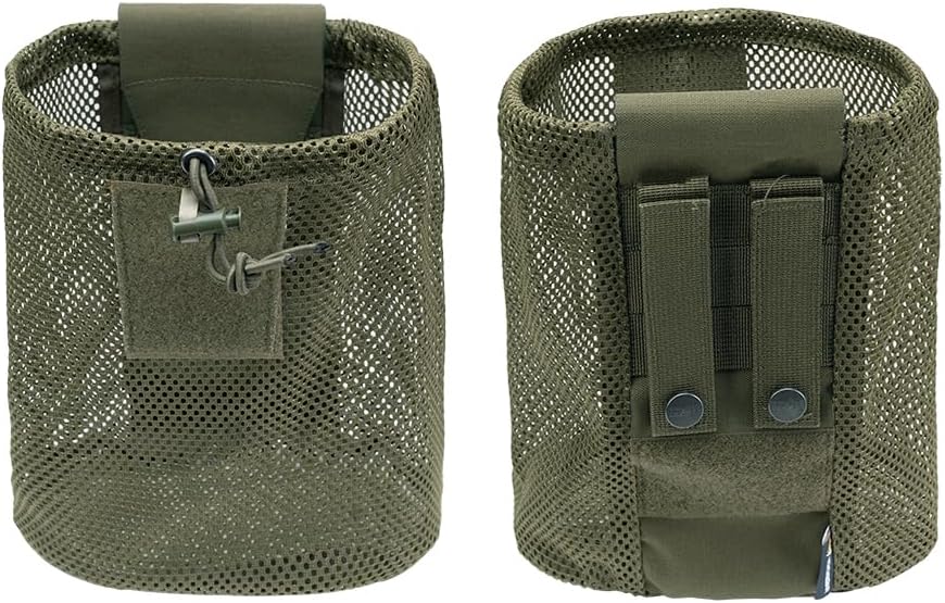 IDOGEAR SPORTS Bolsa táctica Molle plegable Mag-Net con cordón para reciclaje, paquete de herramientas de recuperación para cinturón Molle, chaleco