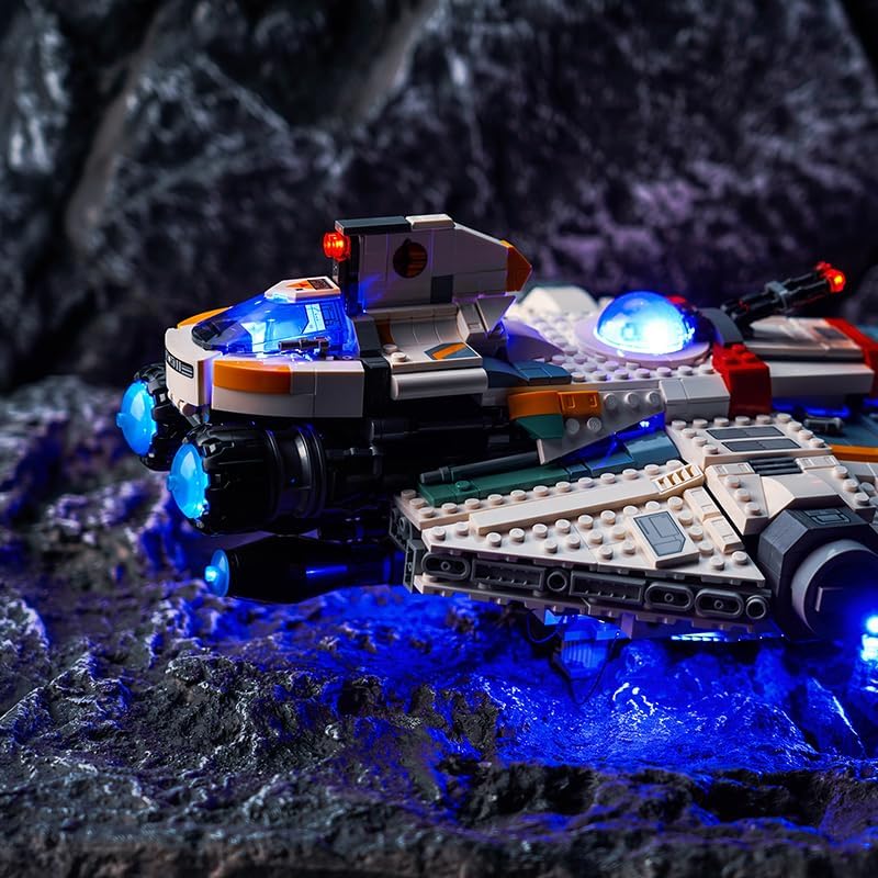 Kit de luz LED mejorado para Lego Star Wars Ahsoka Ghost & Phantom II, compatible con Lego 75357 (modelo no incluido)