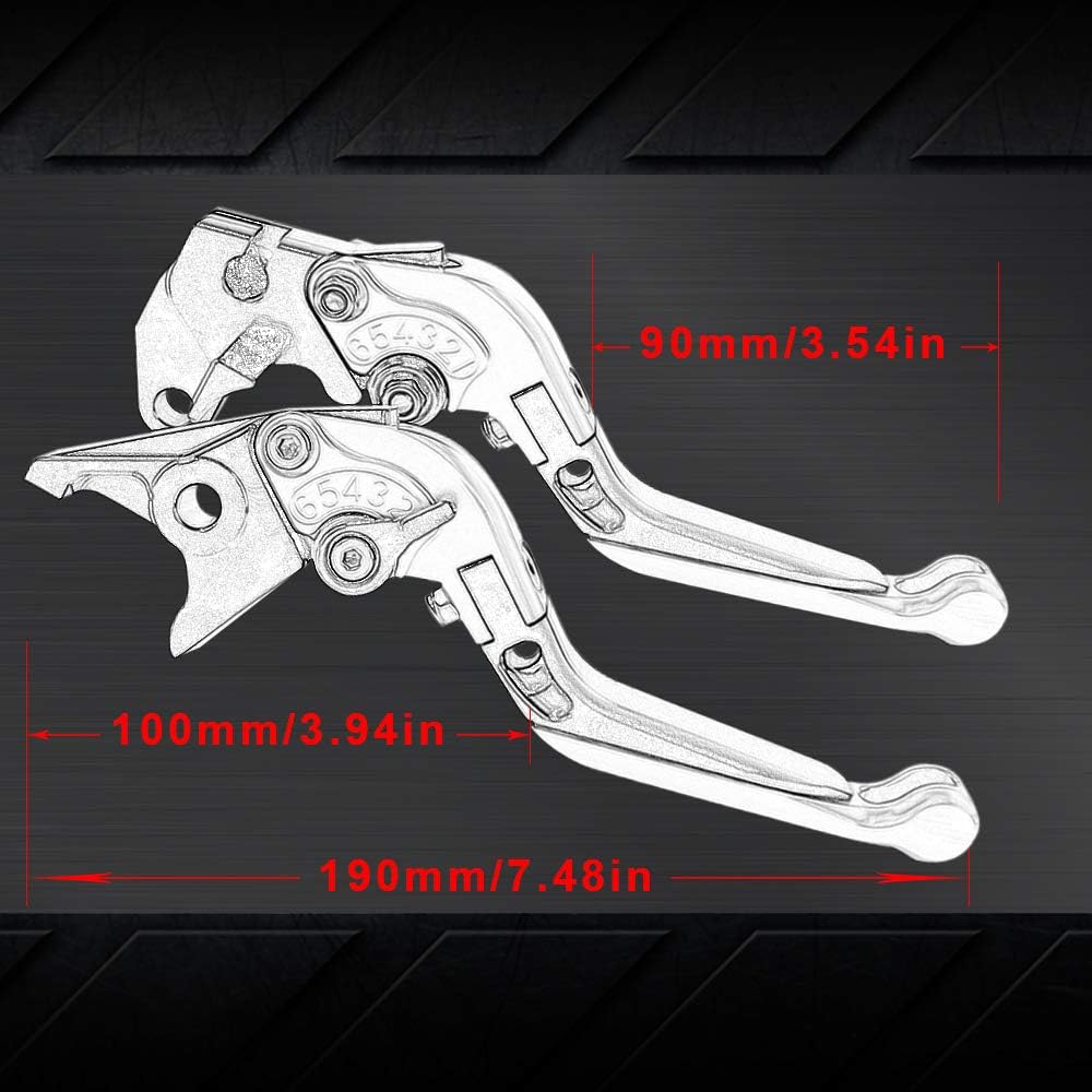 Palancas de embrague de freno extensibles plegables ajustables CNC para SUZUKI GSX-R 600 1997-2003 GSX-R 750 1996-2003 GSX-R 1000 2001-2004