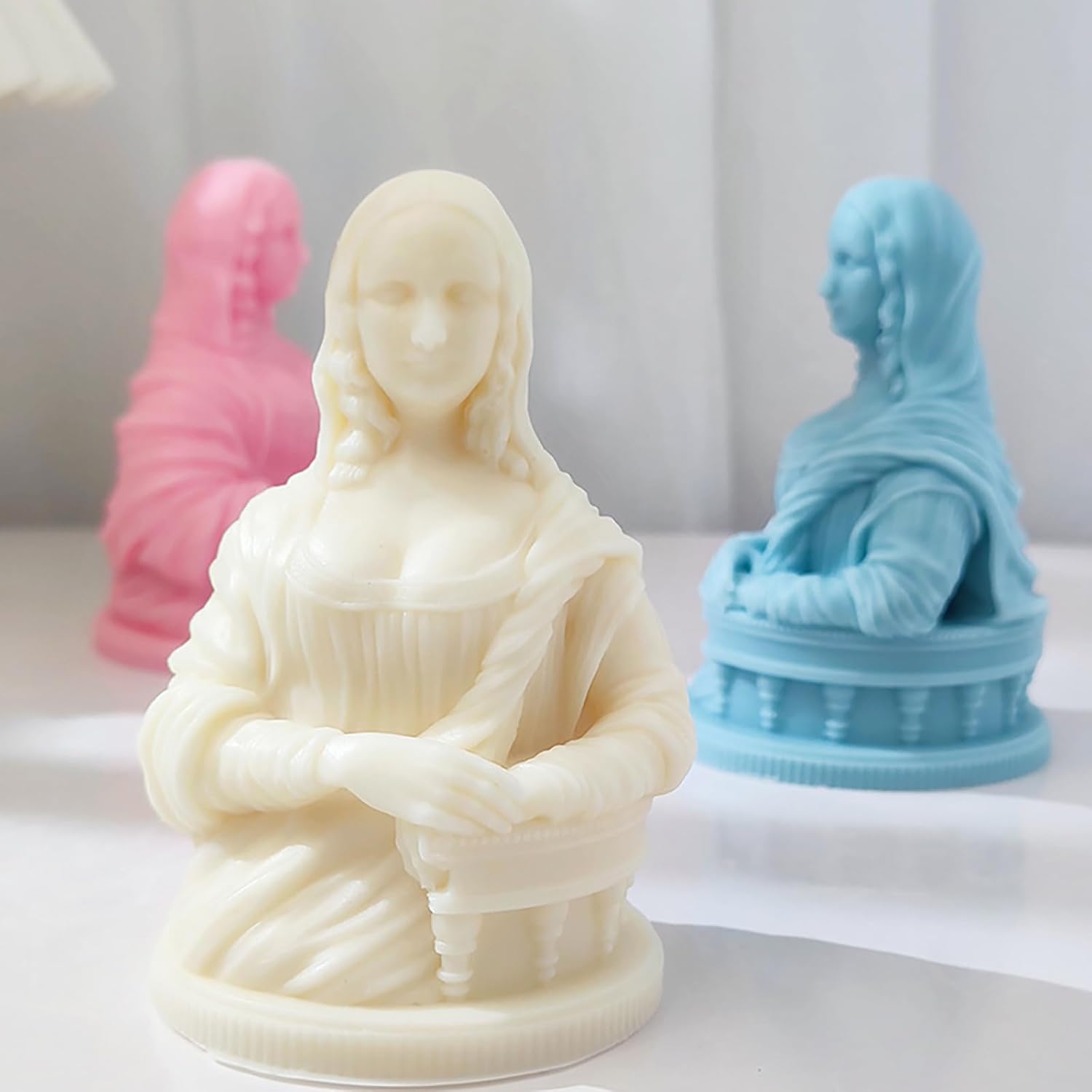 Molde para velas corporales, molde de Monna Lisa, molde de resina Monna Lisa, molde de arcilla, molde de fundición de resina para joyería, moldes