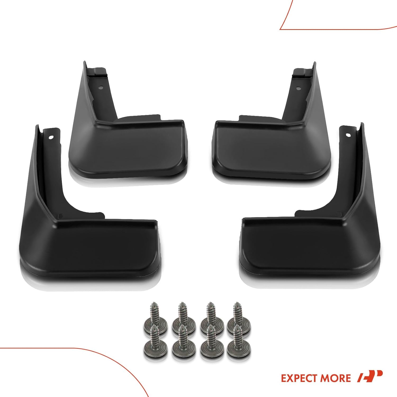A-Premium Juego de 4 unidades de guardabarros con kits de herramientas compatibles con Buick Lacrosse 2017 2018 2019, delantero y trasero (lado del