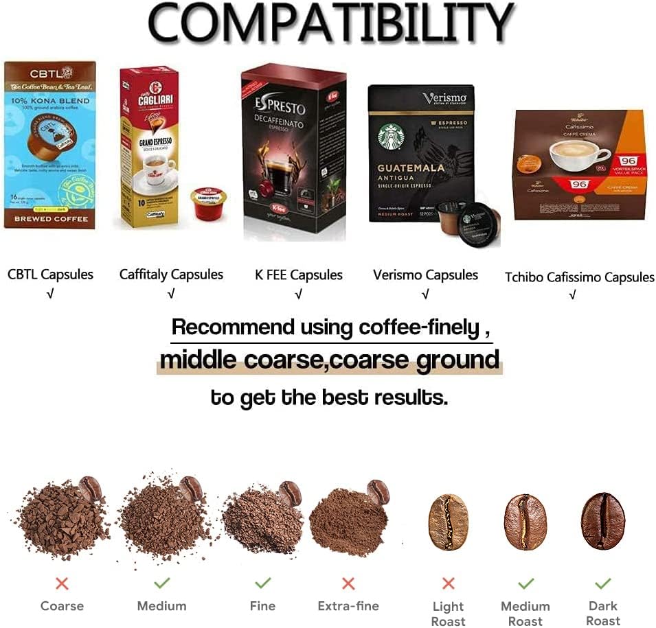 Cápsula de café recargable en acero inoxidable cápsulas reutilizables filtros de café compatibles con máquinas K-fee WAVEK-FEE TWINS II Series (3