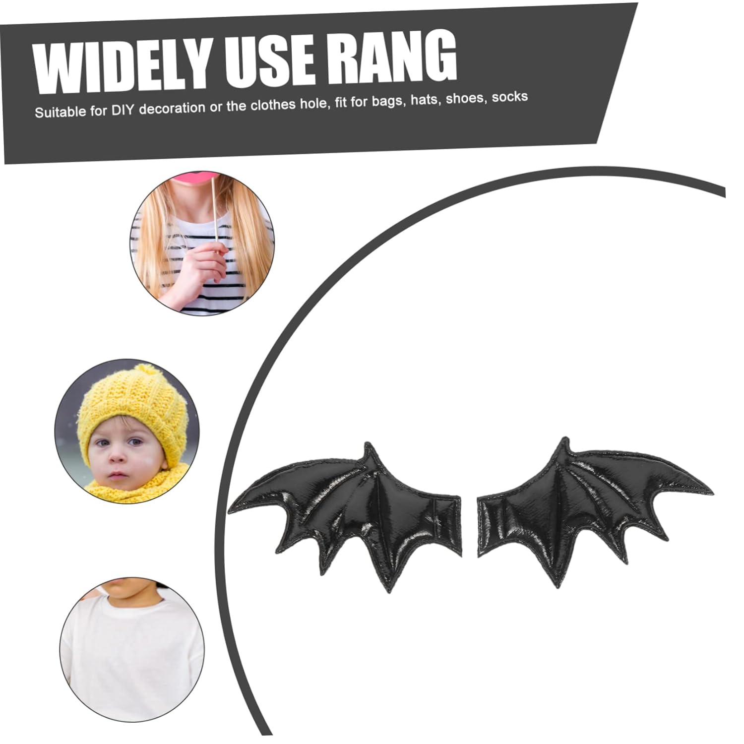 BESTOYARD 250 Pcs Devil Wings Pretend Play Dress up Decorative Evil Wings Angel Wings Ornaments Angel Wings for Crafts Mini Demon Wings Evil Wings