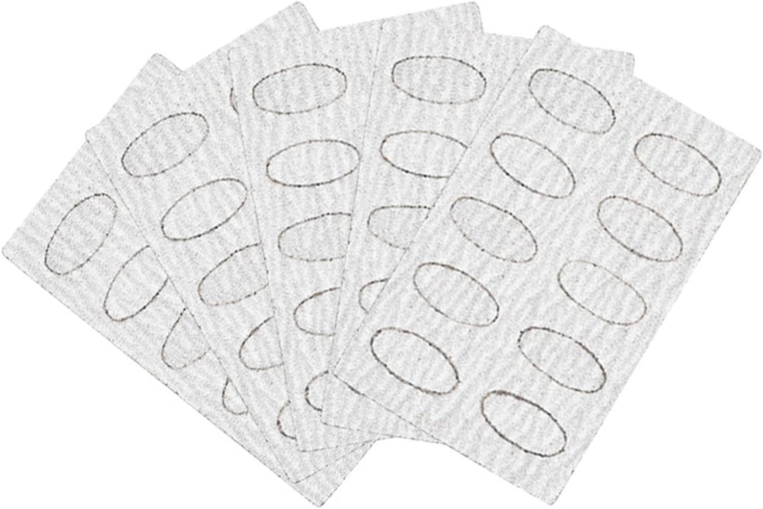 50 piezas de papel de lija autoadhesivo, papel de lija para recortar limas de escamas, papel de lija prepulido, empujador de uñas de repuesto para