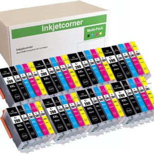 Inkjetcorner Cartuchos de tinta compatibles de repuesto para PGI-280XXL CLI-281XXL PGI 280 XXL CLI 281 para uso con TR8620A TR8622A TS9521C TS9520 Inkjetcorner Cartuchos de tinta compatibles de repuesto para PGI-280XXL CLI-281XXL PGI 280 XXL CLI 281 para uso con TR8620A TR8622A TS9521C TS9520