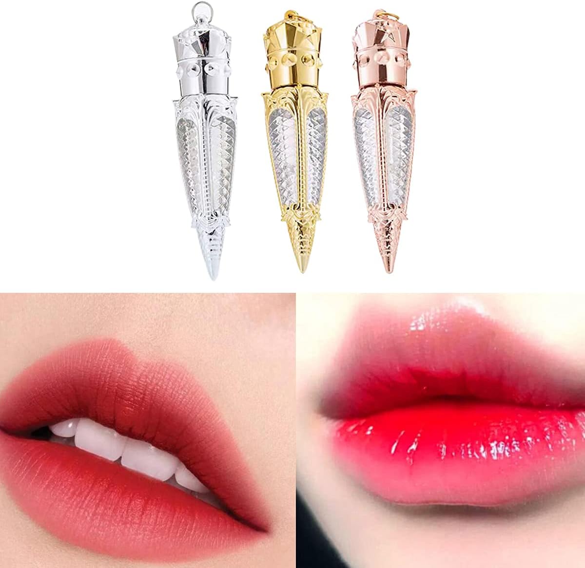10 unidades de tubo de brillo de labios vacía recargable botella de bálsamo labial de plástico transparente contenedor de brillo labial botella de