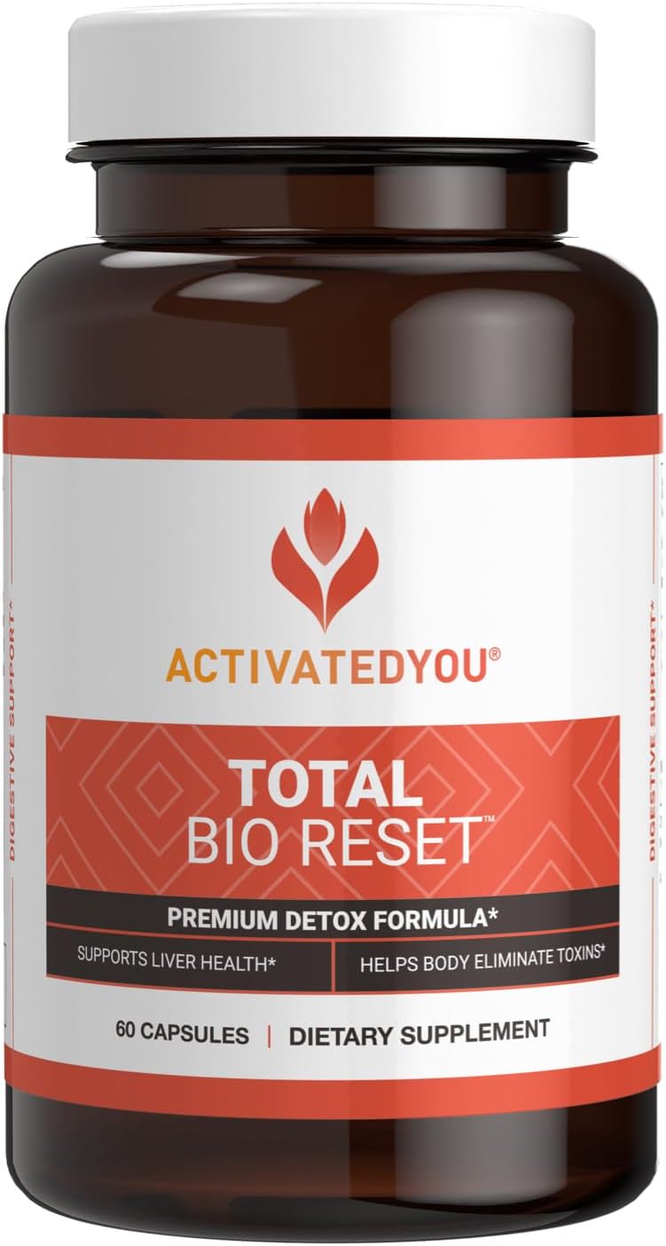 ACTIVATEDYOU Total Bio Restablecimiento – Fórmula desintoxicante para limpieza y enjuague del sistema digestivo para piel radiante y energía