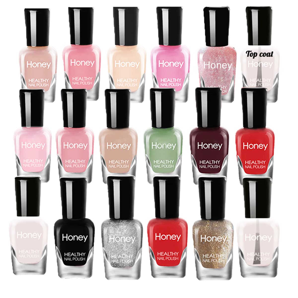 Juego de esmaltes de uñas no tóxicos, fácil de quitar y de secado rápido, juego de esmalte de uñas ecológico y orgánico a base de agua para mujeres,