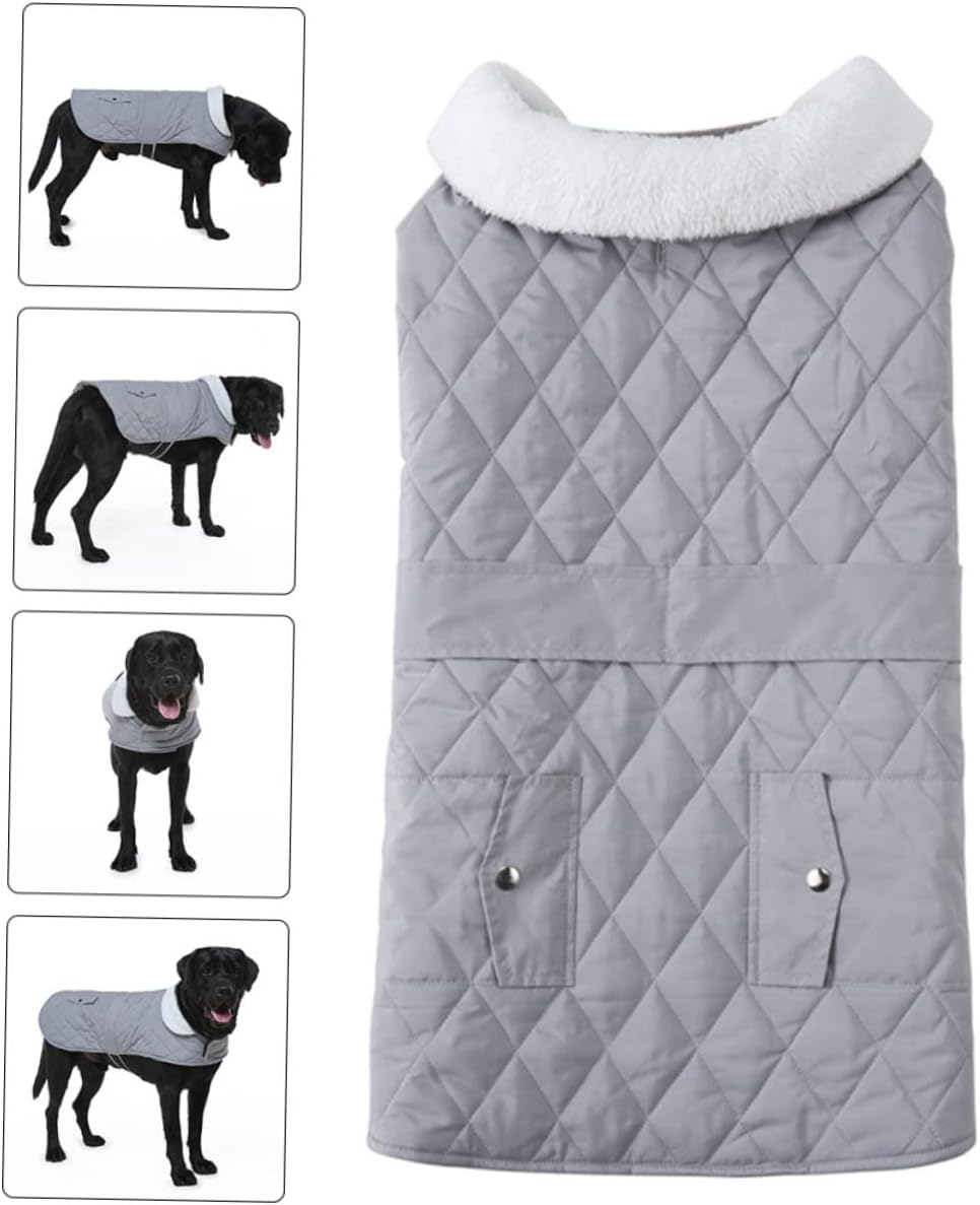 NOLITOY Ropa para mascotas Abrigo de invierno para mascotas, ropa de nieve para perros, ropa cálida para mascotas, senderismo, abrigos para perros,
