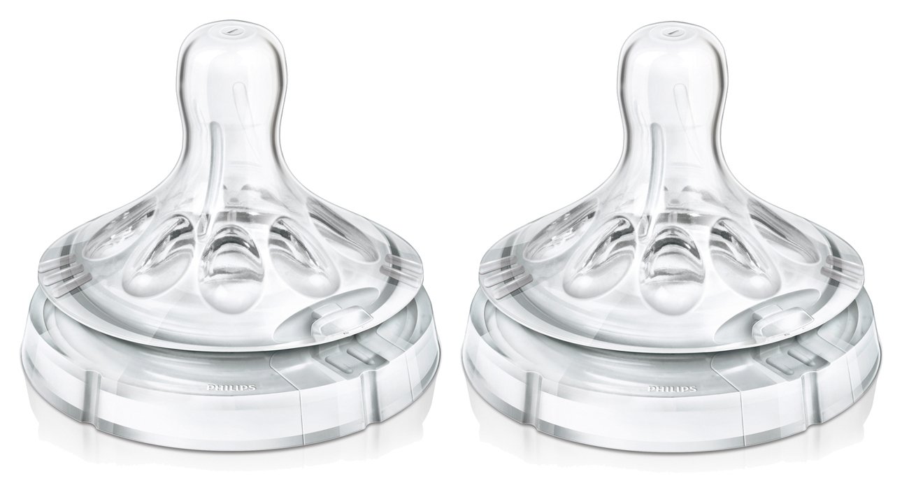 Philips Avent – Pezón natural de flujo variable, 2 unidades