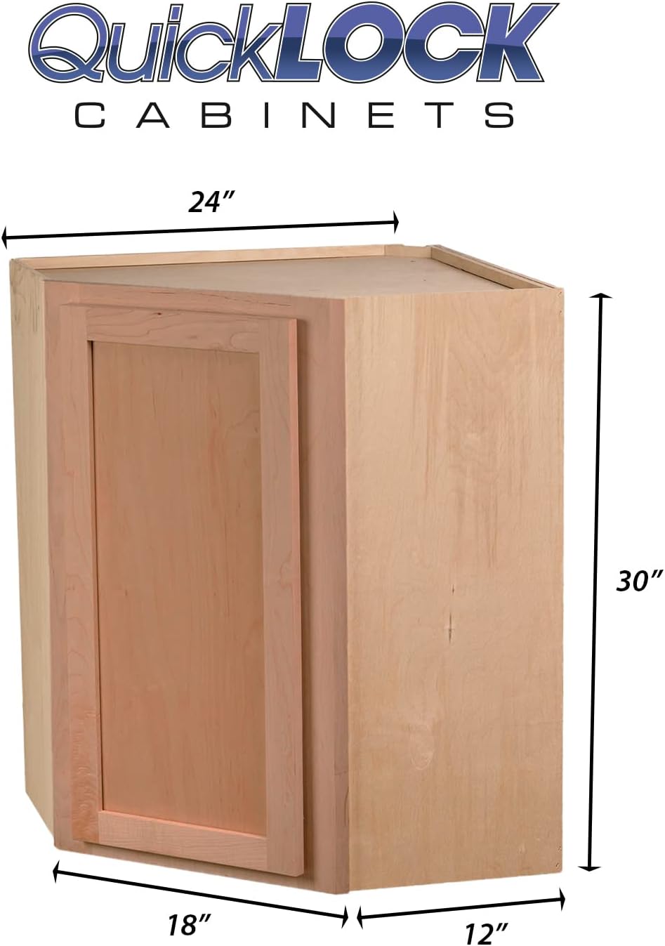Quicklock RTA – Armarios de cocina de pared de 30 pulgadas de alto, estilo coctelero, 100% madera dura, fabricados en Estados Unidos, herrajes de