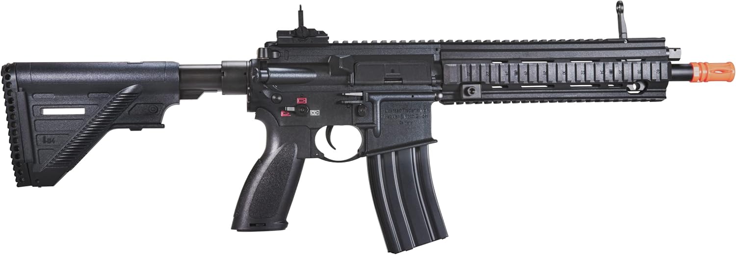 Heckler & Koch HK416 A5 Comp AEG – Pistola de aire comprimido BB de 0.236 in, negro, multicolor, tamaño único