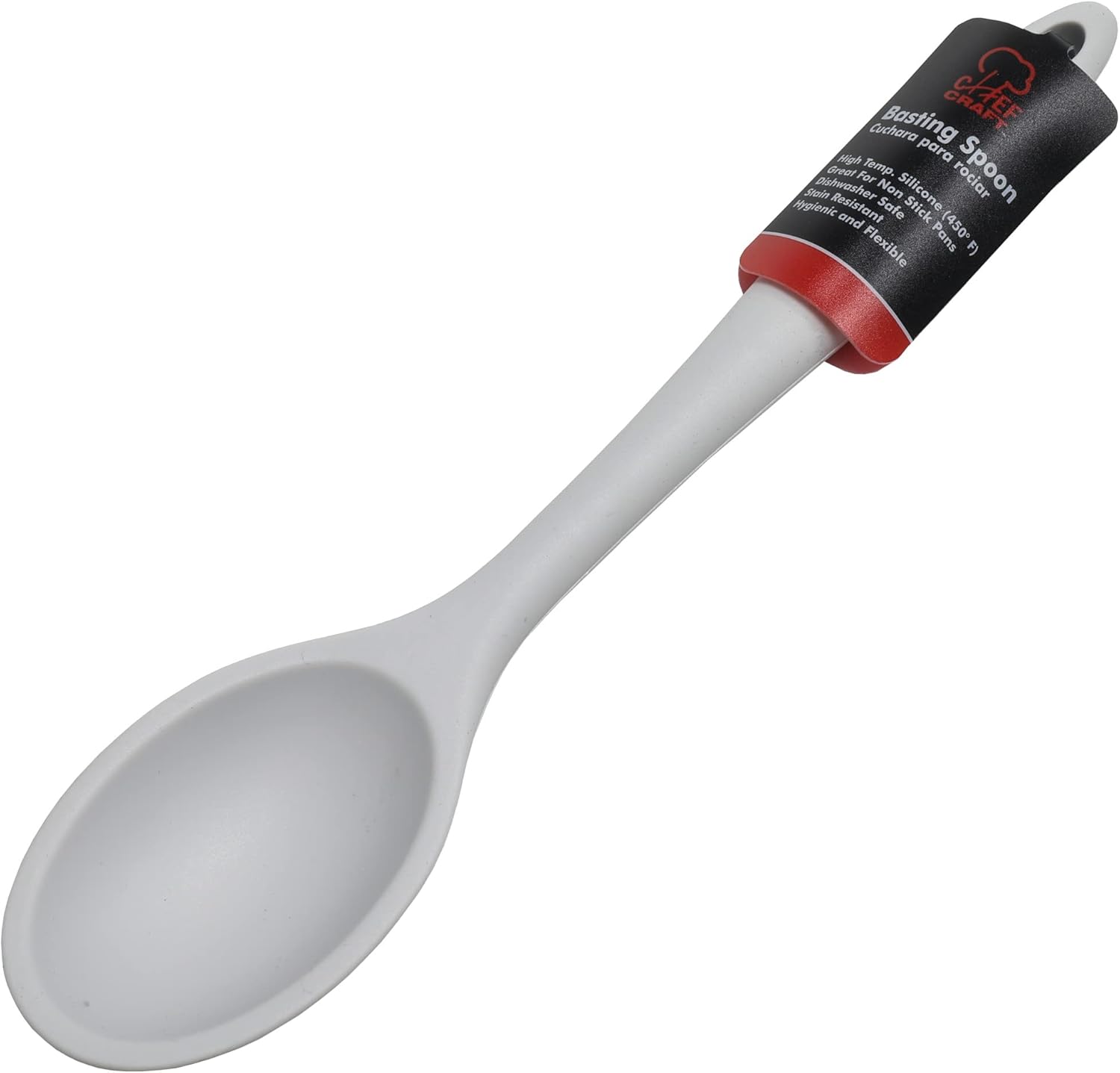 Chef Craft Cuchara para untar de silicona premium, 11 pulgadas, gris