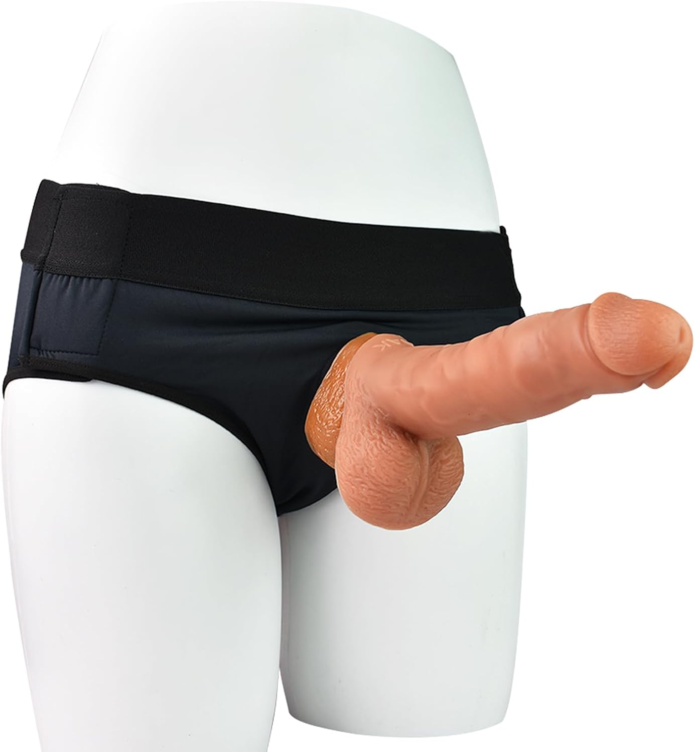 Consolador de arnés de 6 pulgadas con pantalones, consolador de silicona realista reutilizable para adultos, juguetes para hombres y parejas