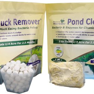Paquete limpiador natural para estanques Paquetes clarificadores de estanques y pellets reductores de suciedad Tratamiento de estanque de 14 acre Paquete limpiador natural para estanques Paquetes clarificadores de estanques y pellets reductores de suciedad Tratamiento de estanque de 14 acre