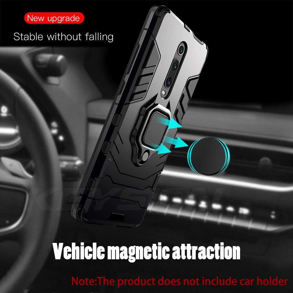 KABIOU Funda a prueba de golpes para Redmi K20 K20 Pro Note 7 7a 6 8 Pro Soporte Soporte Anillo de coche Cubierta del teléfono para Xiaomi Mi 9T Pro