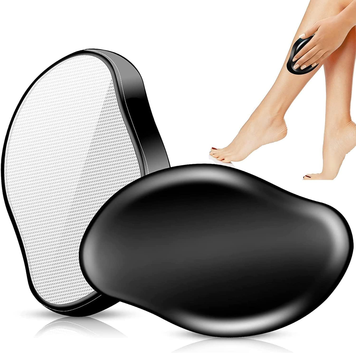 Borrador de pelo de cristal, borrador mágico para mujeres y hombres, removedor de pelo de cristal, exfoliación sin dolor, herramienta de eliminación
