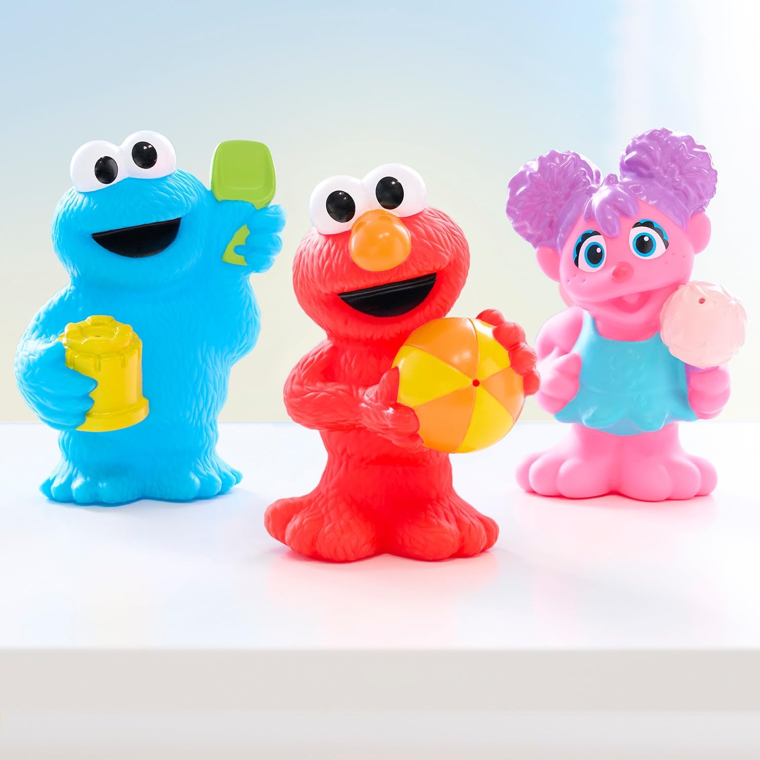 Sesame Street – Juego de 3 piezas de juguetes flotantes para baño y piscina, juguetes para niños de 2 años en adelante Just Play