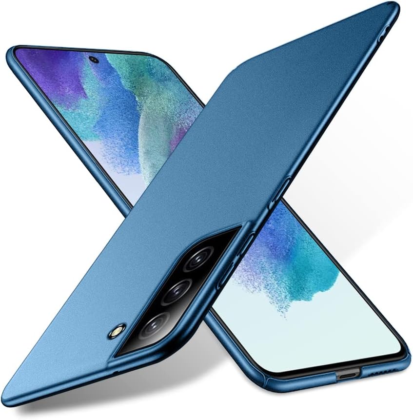 Bastmei Funda para Samsung Galaxy S21 FE 5G, extremadamente ligera, ultra ligera, súper delgada, protección de cámara, carcasa de PC dura para