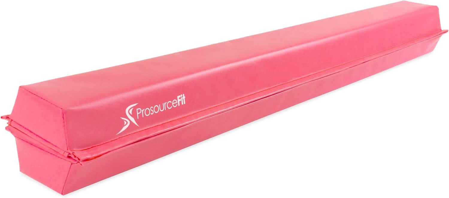 ProsourceFit – Viga de equilibrio de gimnasia para niños, haz plegable firme de 9 pies de largo con superficie antideslizante de 4 pulgadas de ancho