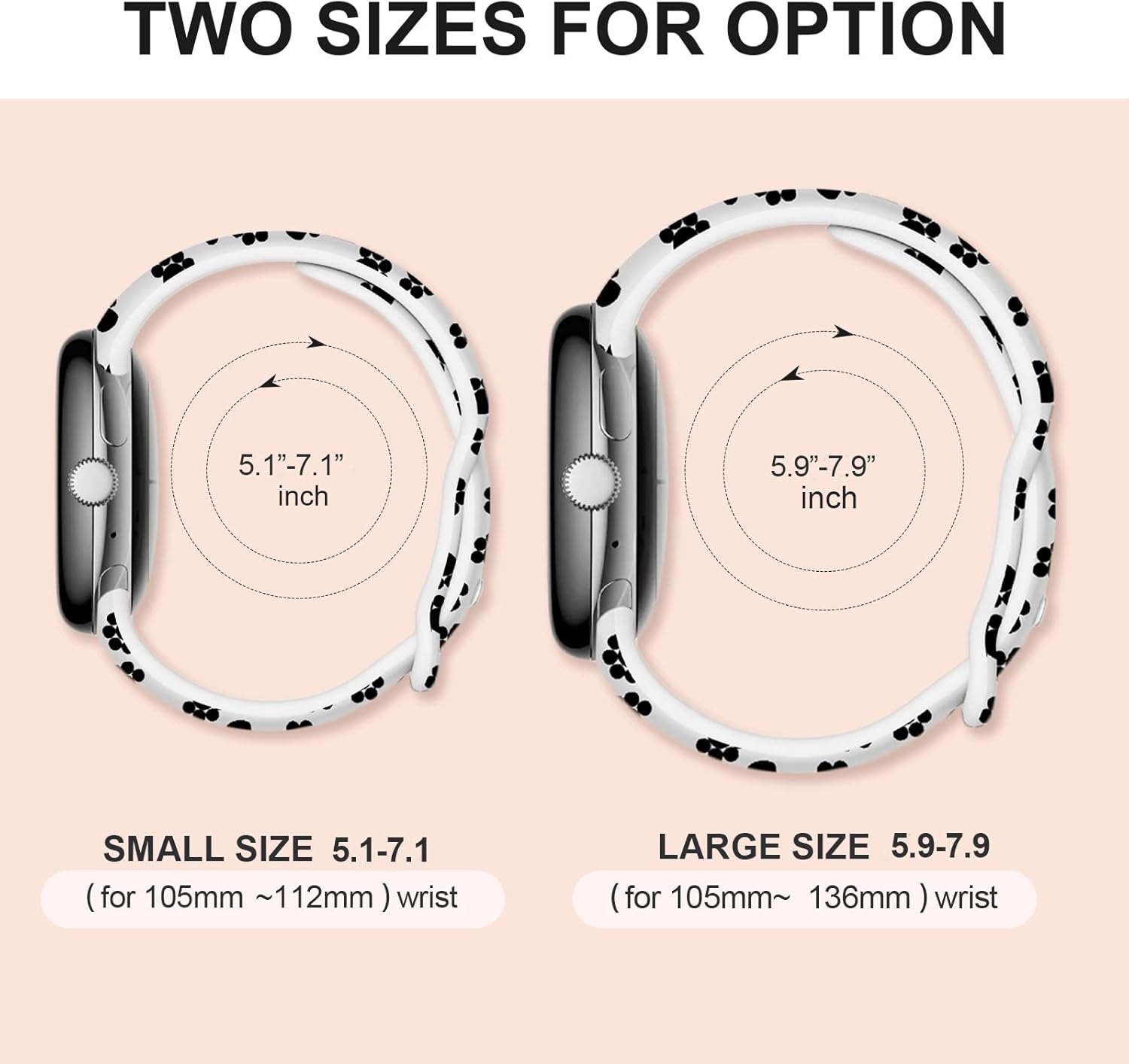 Correas de impresión compatibles con Google Pixel Watch, correa de silicona suave, transpirable, repuesto para Google Pixel Watch 21, mujeres y
