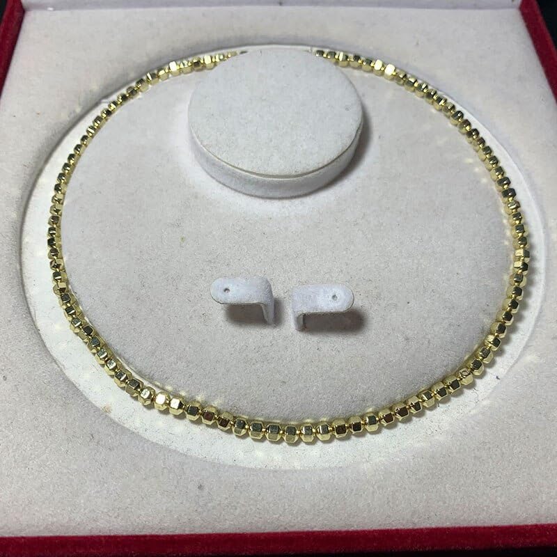 Hoscus – Cuentas de piedra natural mate y lisas con chapado en hematita prismática dorada y plateada para hacer joyas, pulseras y collares de 0.157