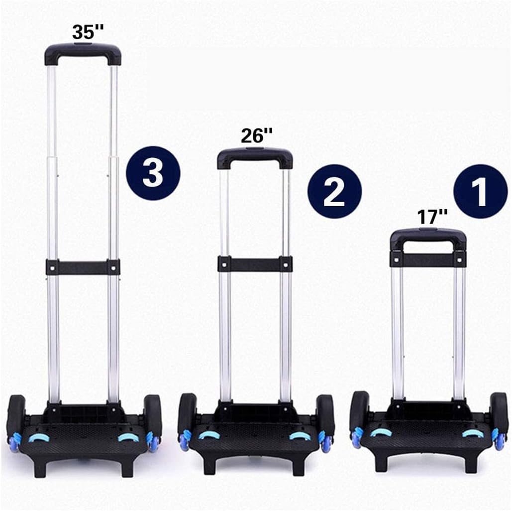 Mochila Hand Truck YUB Carrito con ruedas Carrito de mano de aleación de aluminio plegable Carro para mochila escolar
