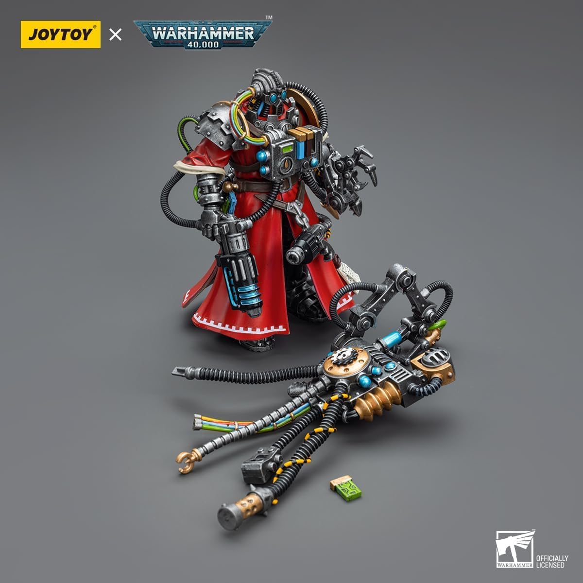 LEBOO JOYTOY Warhammer 40k 118 Figura de acción Adeptus Mechanicus Skitarii Marshal 4.88 pulgadas de altura modelos de juguete Joy