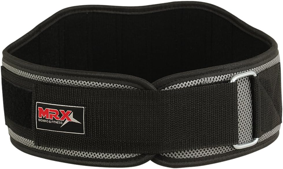 MRX Cinturón de levantamiento de pesas para entrenamiento de fitness, gimnasio, espalda, 8.0in de ancho