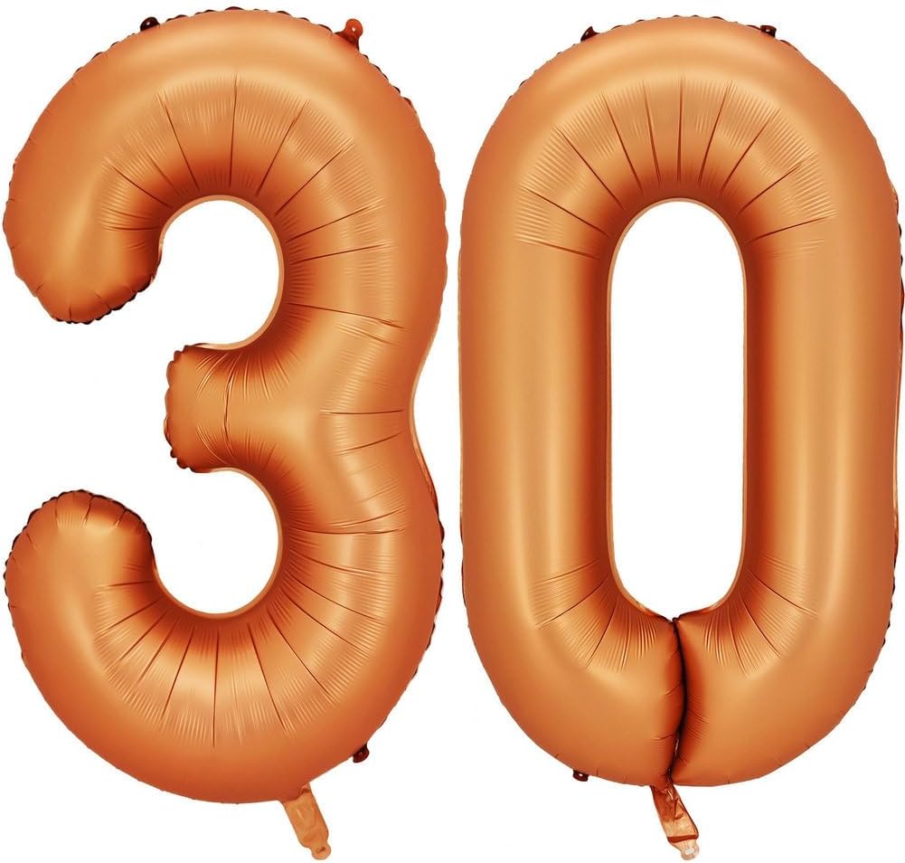 EMAAN Globos grandes de Mylar de 42 pulgadas, color naranja vitality, globos grandes de papel de aluminio para decoraciones de fiestas de cumpleaños